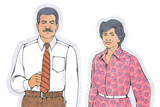 Primary Cutout Illustration Man and Woman